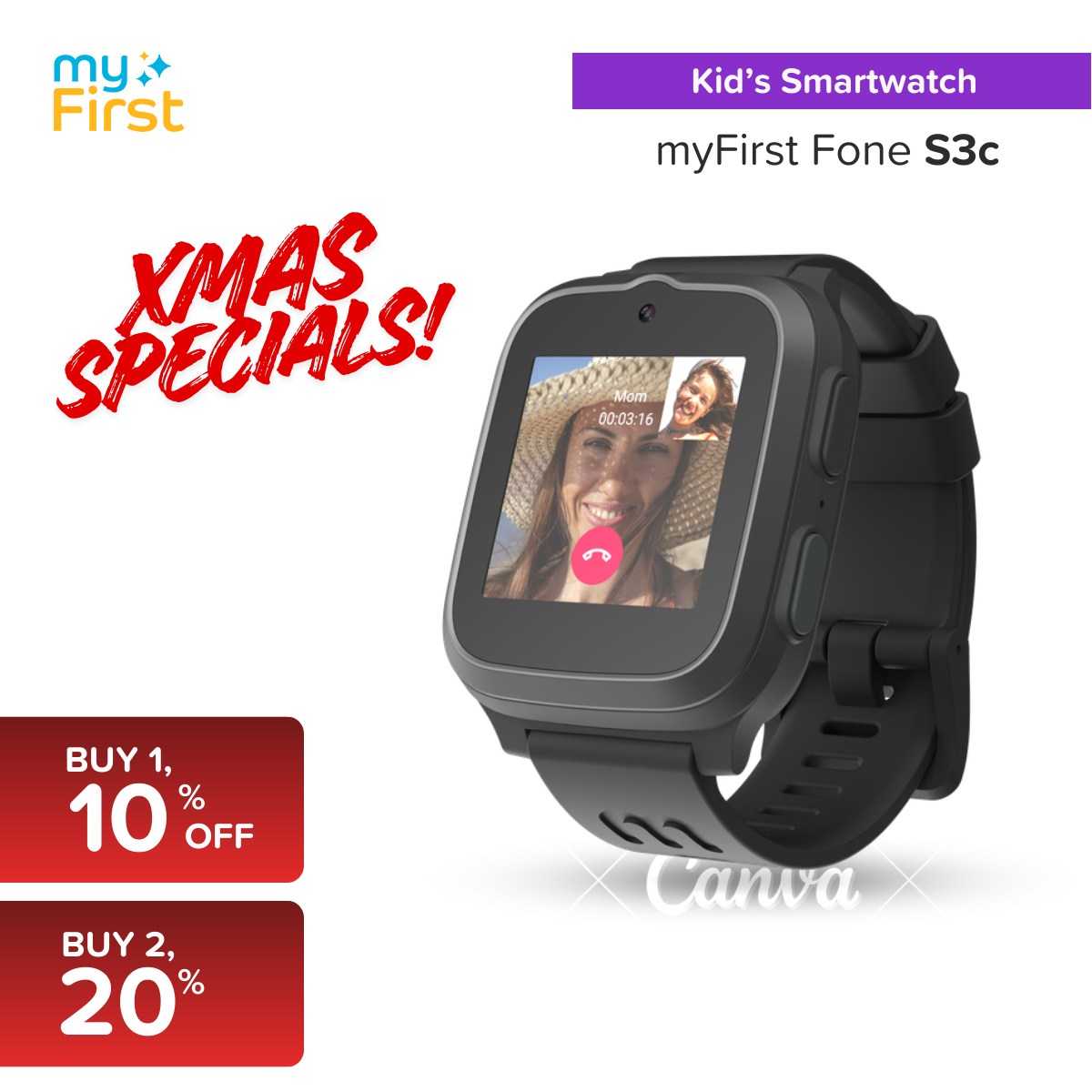 myFirst Fone S3c Dark Grey APAC (built-in APAC SIM)