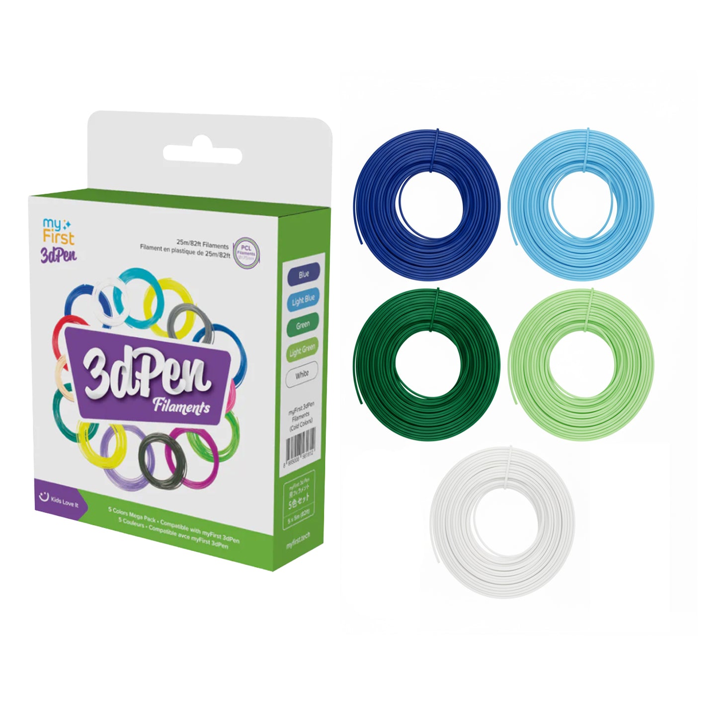 Filament Refill for myFirst 3dPen Make | PCL Filament 5 Colors